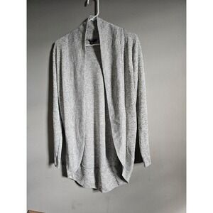Aeropostale Gray Open Front‎ Cardigan Sweater Cozy Knit Soft Casual Layer Medium